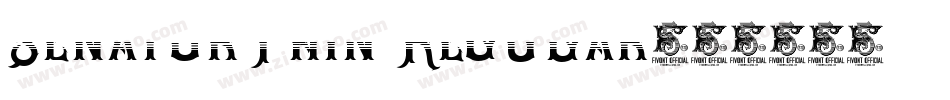 SenatorThin Regular字体转换